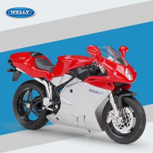 Welly 1:18 MV Agusta F4S Alloy Diecast Sport Motorcycle Model Workable Shork Absorber For Boy Gifts Toy Collection