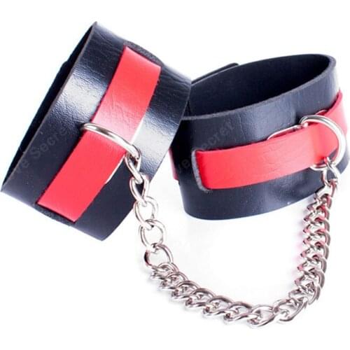 Soft PU Leather Leg Cuffs Adult Games Slave Bondage Restraints Sex Product Ankle Cuffs Fetish Sex Game Bdsm Sex Toys for Couples