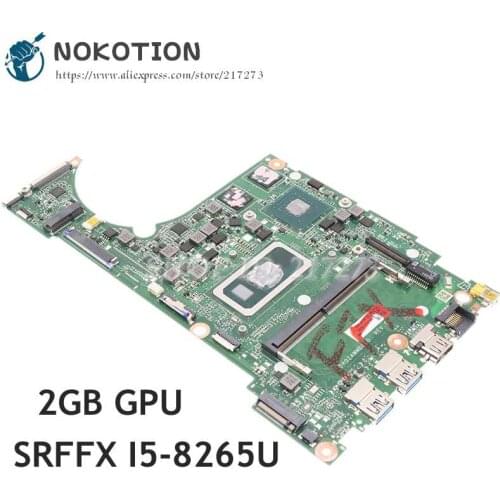NOKOTION NBHED11002 NBHED110029 DA0ZAWMB8E0 For ACER Aspire 5 A515-54G A515-54 Laptop Motherboard SRFFX I5-8265U CPU 2GB GPU