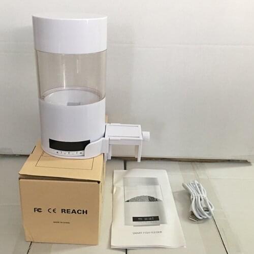 New SMART fish feeder 500ml 4 MEALS AC/DC Aquarium Automatic food feeder fish tank Food Dispenser With memory function