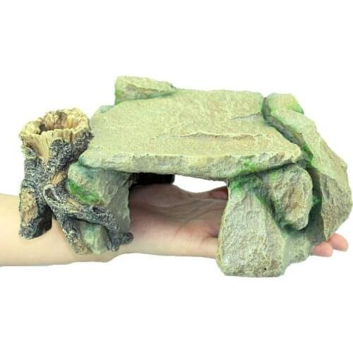 Lovely Hot Turtle Island Platform Climbing Basking Aquarium Reptile Hollow Dock Floating Turtle Tank Decoration