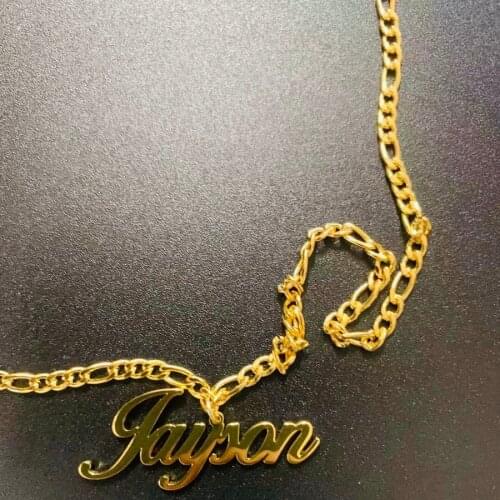 Wholesale Personalized Name Necklace Customized Name Necklaces Stainless Steel Name Letter Necklace Pendant Name Chain Gifts