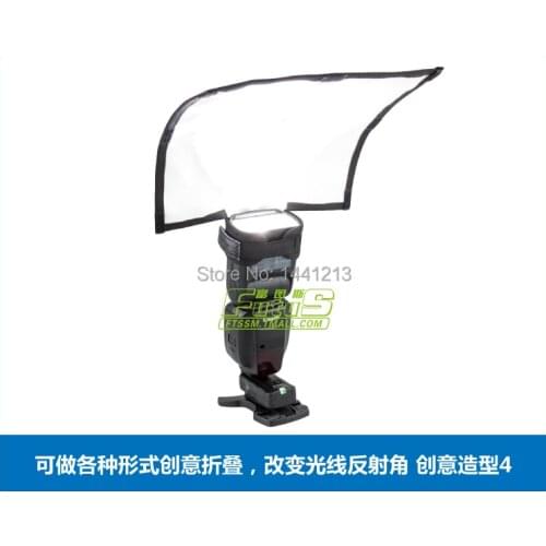 Bendable Bounce Flash Reflector Diffuser Bender Softbox For 580EX II YongNuo YN-560 II III YN-568 550EX430EX SB-800 SB-600