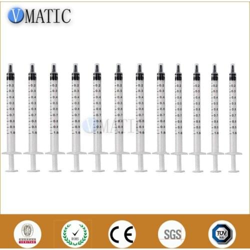 Free Shipping Non Sterilized 100Pcs 1ml 1cc Dispensing Syringe / Plastic Liquid Syringe / Glue Dispenser Syringe