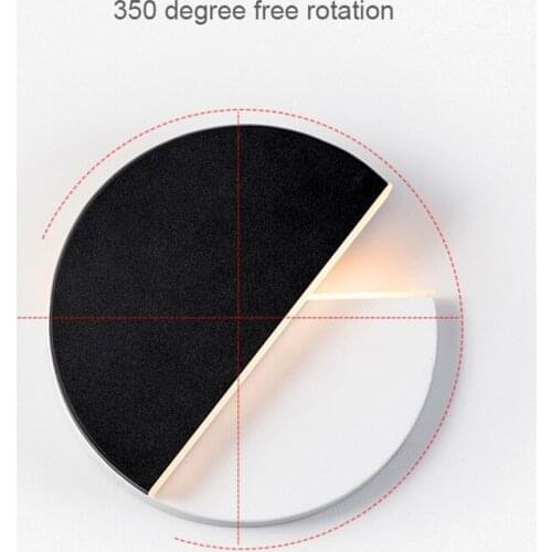 350 degree rotatable LED wall lamp creative modern living room bedroom bedside lamp corridor aisle wall lamp