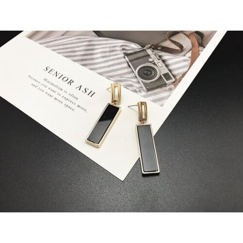 Shell pattern thin face earrings leopard print earrings