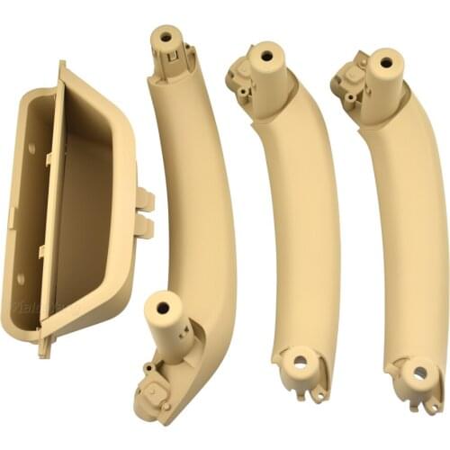 High End LHD RHD Beige Black Car Interior Passenger Door Pull Handle ABS Cover Kit For BMW X3 X4 F25 F26 2010-2017 51417250307