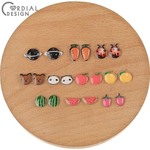 Cordial Design 20Pcs Jewelry Accessories/Hand Made/Decoration/Print Effect/DIY Making/Acrylic/Jewelry Findings & Components