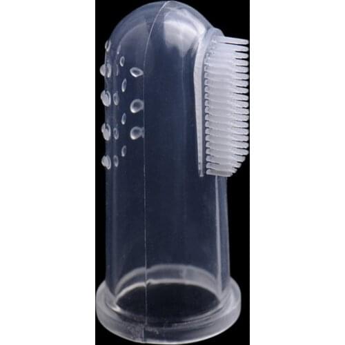 Pet Dog Toothbrush + Soft Pet Finger Toothbrush Set Pets Dogs Cats Teeth Care Cleaning Brush Pets Grooming Tools