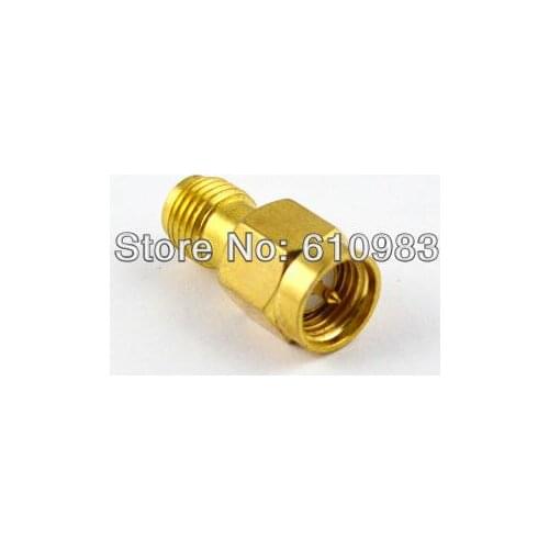 10 Pcs Gold SMA Adapter SMA Plug Male to SMA Jack Female RF Coaxial Connector Straight