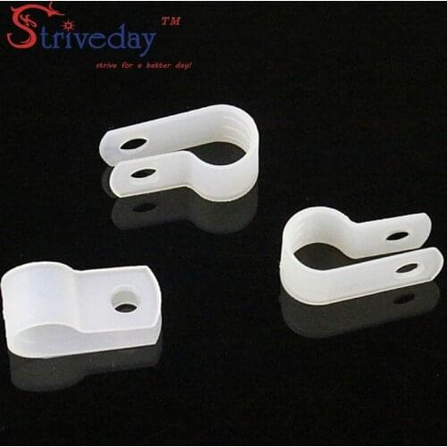 1000pcs/lot White Type R Line deduction Wiring Accessories Type R Line Card Clamps 8.4mm Cable retention Clips