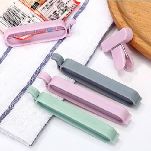 12Pcs/Set Portable New Kitchen Storage Food Snack Seal Sealing Bag Clips Sealer Clamp Plastic Kitchen Accessories