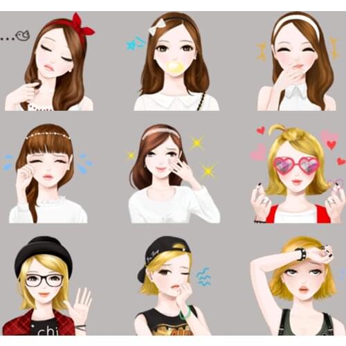 24 sexy girl stickers/exquisite stickers/decorative stickers/DIY craft photo album