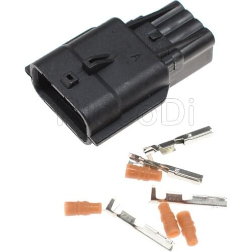 15Set Black 4Pin Way RH Type Male Waterproof Electric Male Female Auto Connectors For Nissan 7282-8853-30 7283-8853-30