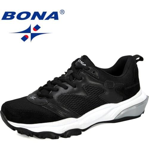 BONA 2020 New Designers Popular Style Mens Running Shoes Man Jogging Sports Shoes Outdoor Training Male Sneakers Walking Shoes