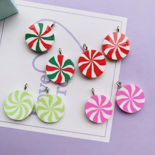 22mm Soft sweetmeats Flat back resin food necklace charms very cute keychain pendant necklace pendant for DIY decoration