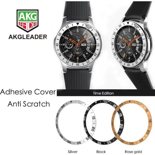 Smart Watch Cover For Samsung Galaxy Watch 46/42MM Gear S3 22mm Adhesive Cover Anti Scratch Stainless Steel Watch Ring
