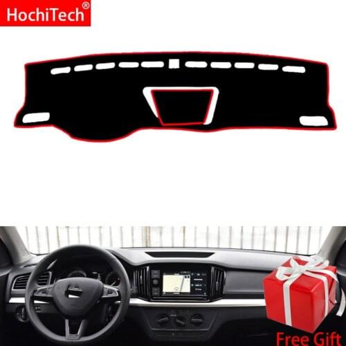 For skoda KAMIQ 2018 Right and Left Hand Drive Car Dashboard Covers Mat Shade Cushion Pad Carpets Accessories