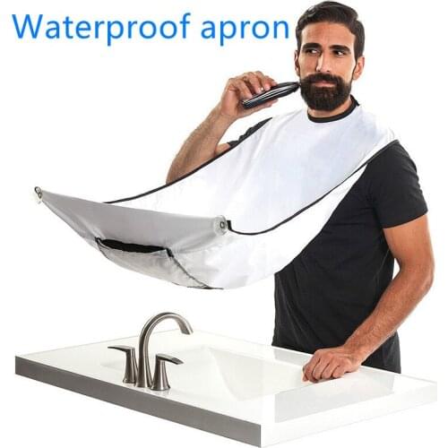 Apron For Hairdresser Cape Waterproof Cloth Bathroom Apron Male Beard Apron Hair Shave Apron For Household Cleaning Products