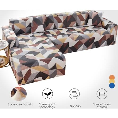 Geometry Plaid Sofa Cover Slipcovers Stretch Sofa Covers for Living Room Elastic Couch Chair Cover Sofa Towel