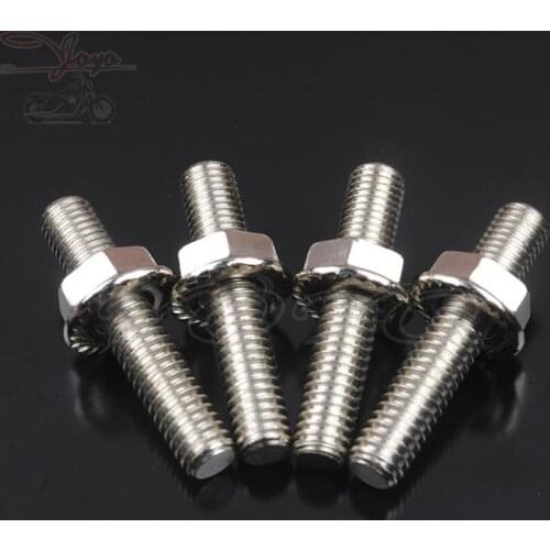 Exhaust Port Studs and Nuts Kit For Harley 1984-2013 Big Twin Dyna Softail Touring 1986-2013 Sportster XL883 1200 XLH