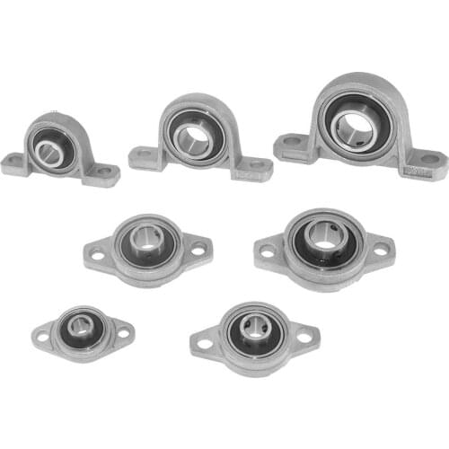 KP08 KFL08 T8 Lead Screw Support Diameter 8mm Zinc Alloy Bore Ball Bearing Pillow Block Mounted For T8 Lead Screw Shaft Collar