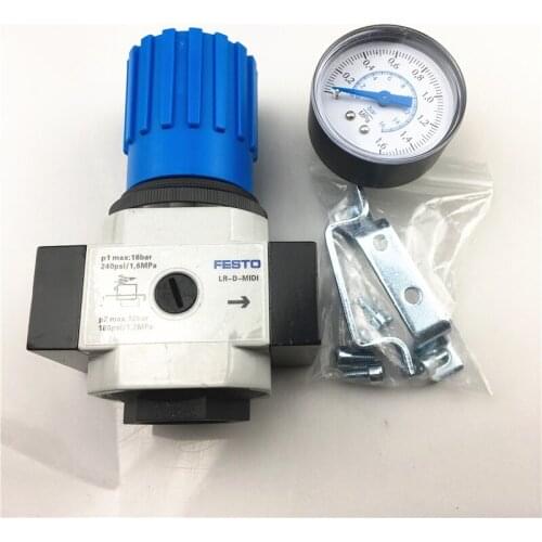 LR-3/8-D-MIDI-MPA LR-3/8-D-7-I-MIDI LR-1/2-D-7-I-MIDI Festo pressure reducing valve Air source treatment