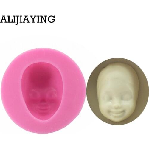 M0885 Baby Face Fondant Chocolate Molds Cake Molds Candy Molds Cake Decorating Baking Tools