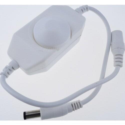 Mini LED Brightness Adjust Switch Dimmer Controller for 3528 5050 5630 Single Color LED Strip Light 12V - 24V 1PCS/LOT
