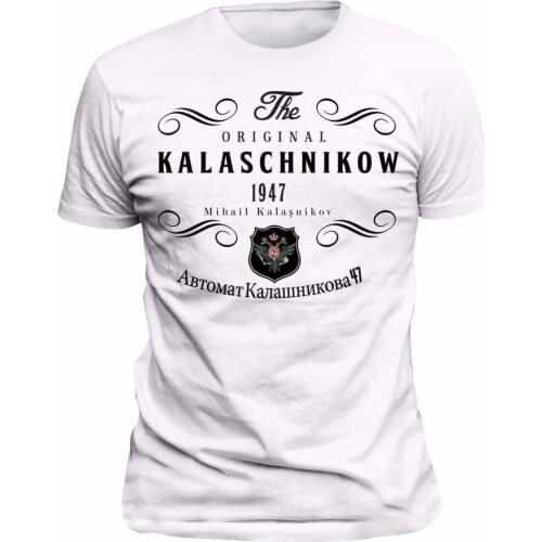 MenS Things Print T-Shirts Original T-Shirt Russia Kalashnikov CCCP Moscow Russia Tee shirt free shipping