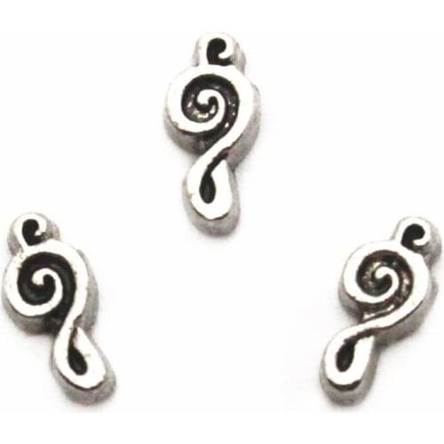 New Arrival 10pcs/lot Charms musical notation Floating Charms for Floating Memory pendant charms Lockets DIY Jewelry
