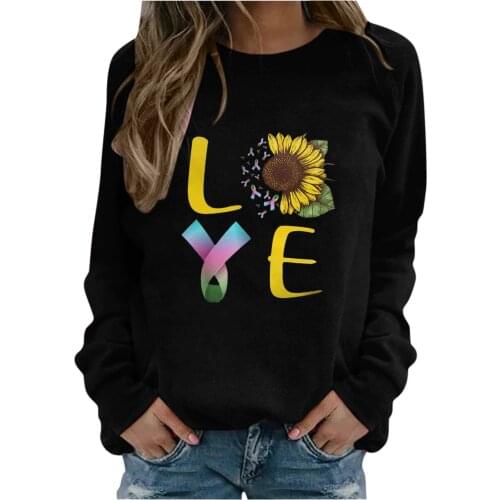 Autumn Harajuku Hoodies Women Oversized Love Print O Collared Sweatshirts Korean Thermal Warm Long Sleeve Sweater Толстовка