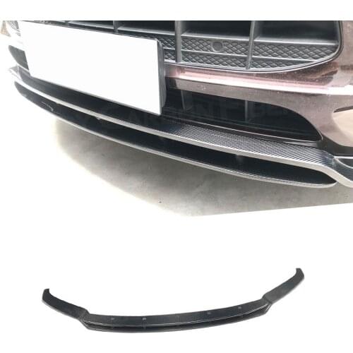 Carbon Fiber Front Lip Spoiler Apron For Porsche Macan 2017 2018 Head Bumper Chin Guard Car Styling