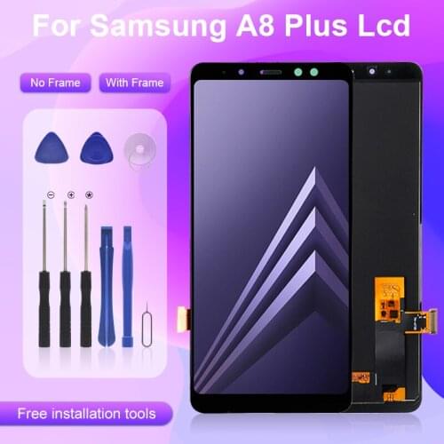 Promotion Catteny For Samsung Galaxy A8 Plus Lcd A730F Touch Screen Digitizer A730 Display Assembly Free Shipping