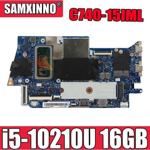 For Lenovo Yoga C740-15IML YOGA C740-15 laptop motherboard FYG41 NM-C431 motherboard CPU i5-10210U RAM 16GB tested OK Mainboard