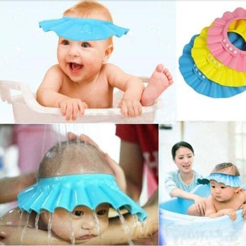 Baby Shampoo Shower Cap Wash Hair Soft Foam Adjustable Bathing Bath Protect Cap Hat For Baby Children Kids Shampoo Hat Infant