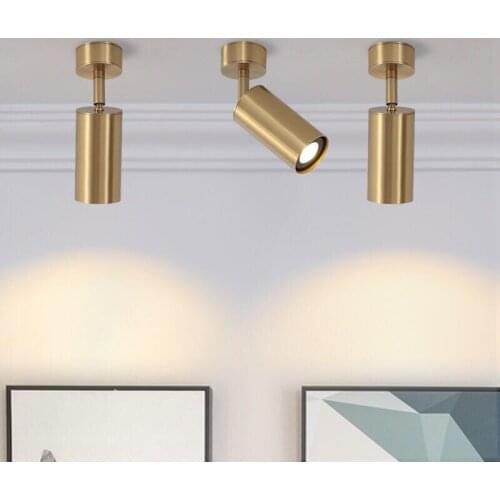 Romantic industrial style wall mounted ceiling light for living room clothing store background wall LED ceiling gold lamps