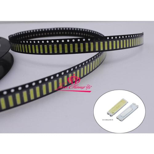 7020 SMD 100PCS LED Beads 6v 0 5W 160mA 80lm Cool white 10000K For TV Back