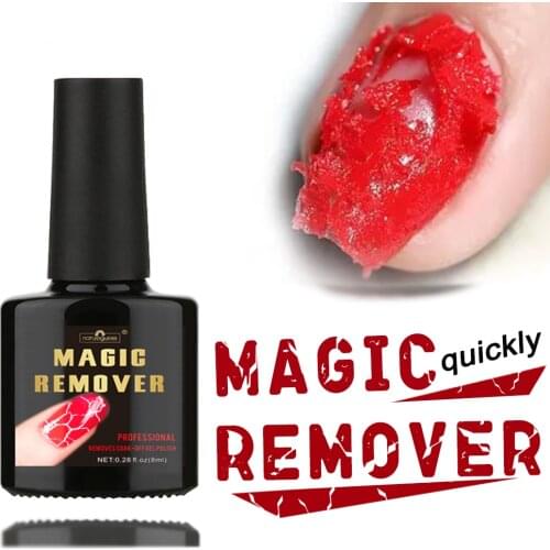 Magic Remover Gel Nail Polish Remover Within 2-3 MINS UV Gel Nail Polish Peel Off Varnishes Base Top Coat without Soak Off Water