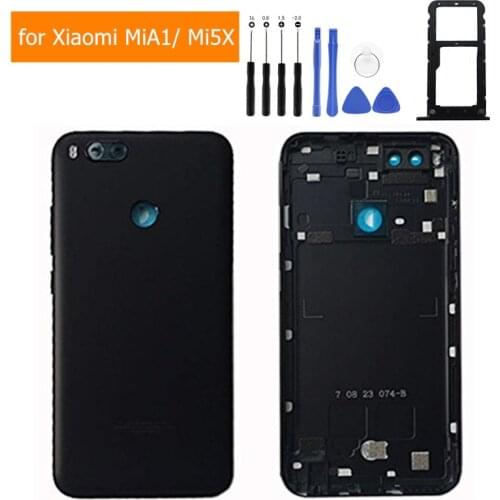 For Xiaomi Mi A1 Battery Back Cover for Xiaomi MiA1 5x Rear Door Housing Replacement Repair Spare Parts+ Power Volume Button