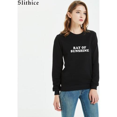 Slithice Streetwear Fashion Hoodies Sweatshirt Long sleeve Cotton Women Clothes harajuku Letter Printed Hoody Pullovers