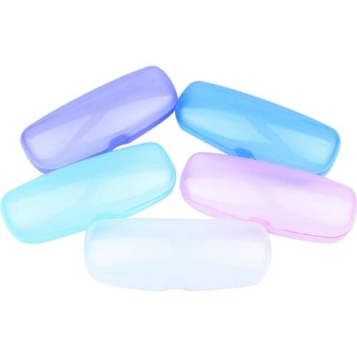 Random color Hard Glasses Portable Glasses Sunglasses Classical Plastic Protective Hard Case Glasses Box Reading Handmade Box