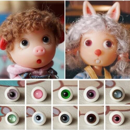 1:8 BJD OB11 Doll Body Accessories 8mm Glass Eyes Model Toy