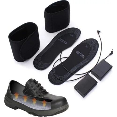1Pair 4.5V Battery Electric Foot Heated Shoe Boot Insoles 31*11cm Heater Sock Snow Feet Winter Warmer Heated Insoles 5mm