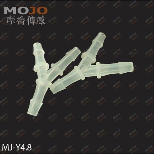 2020 Free shipping!(50pcs/Lots) MJ-Y4.8 3/16" PP Three way connectors 4.8mm Y type pipe fitting