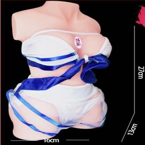 27*16*13cm Half body female mannequin solid silicone doll simulation breast male masturbation device adult products sex D241