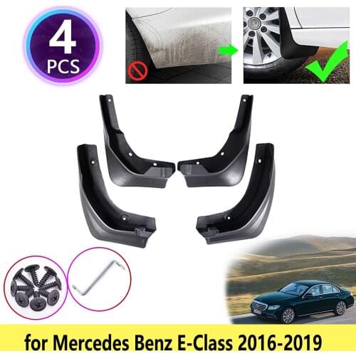 4 PCS for Mercedes Benz E-Class W213 2016 2017 2018 2019 Mudguards Mudflaps Fender Guards Mud Flap Splash Flaps Car Accessories
