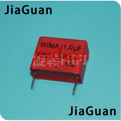 6PCS RED WIMA MKS4 1UF 400V PCM22.5 original new MKS-4 105/400V P22.5mm audio 105 hot sale 1.0UF/400V 1u