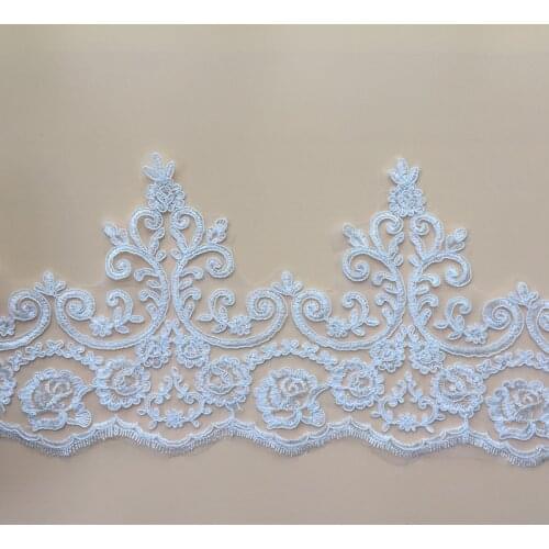 9Yards Car Bone Guipure Wedding Lace Fabric Sewing Garment Accessories French Chantilly Lace Trim DIY Craft Sewing Dress Y20