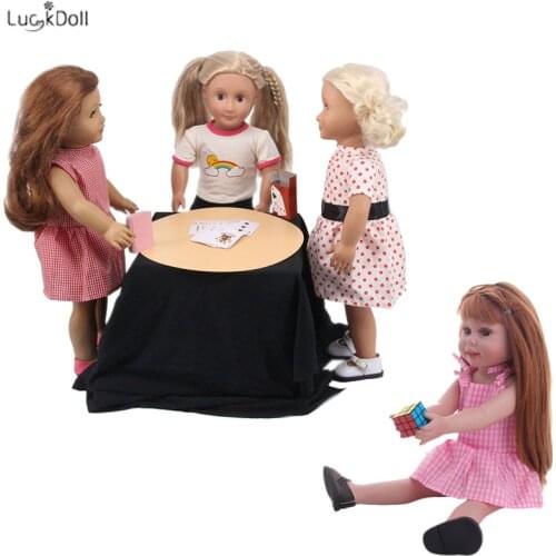 Doll Accessories Cube And Poker(playing card) Fit 18 Inch American Doll&43cm Baby Doll,Childrens toys, children can also use